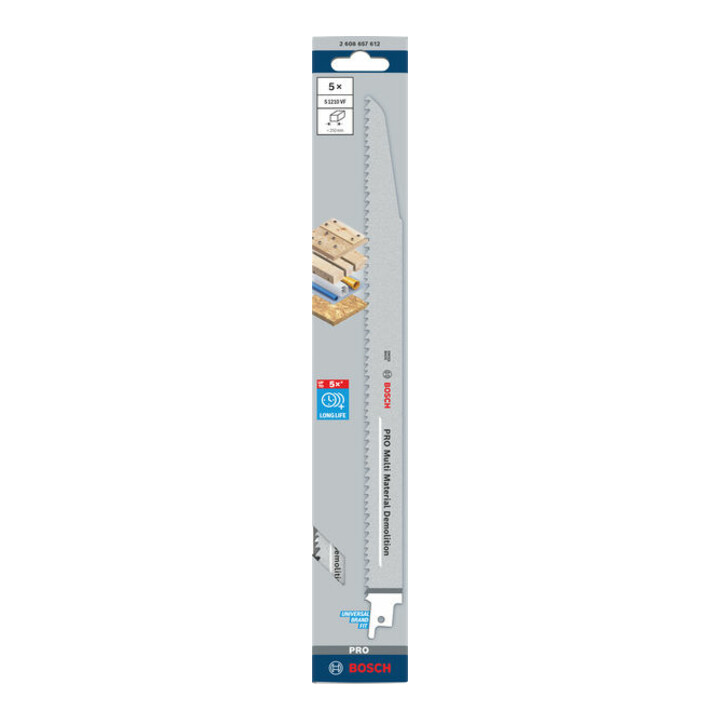 Bosch Reciprozaagblad S 1210 VF, Heavy voor hout en metaal