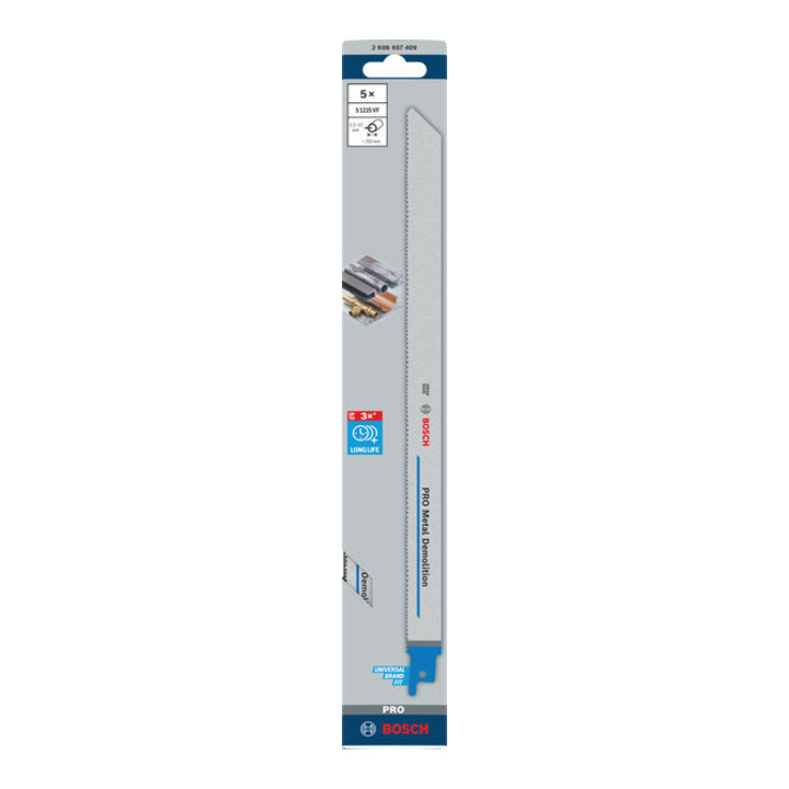 Bosch reciprozaagblad S 1225 VF, Heavy for Metal