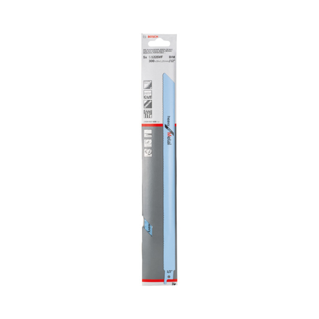 Bosch reciprozaagblad S 1225 VF, Heavy for Metal