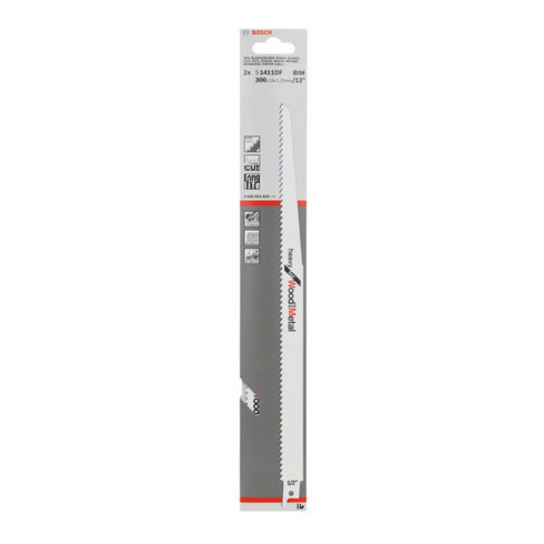 Bosch reciprozaagblad S 1411 DF, Heavy for Wood and Metal