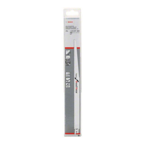 Bosch reciprozaagblad S 1411 DF, Heavy for Wood and Metal