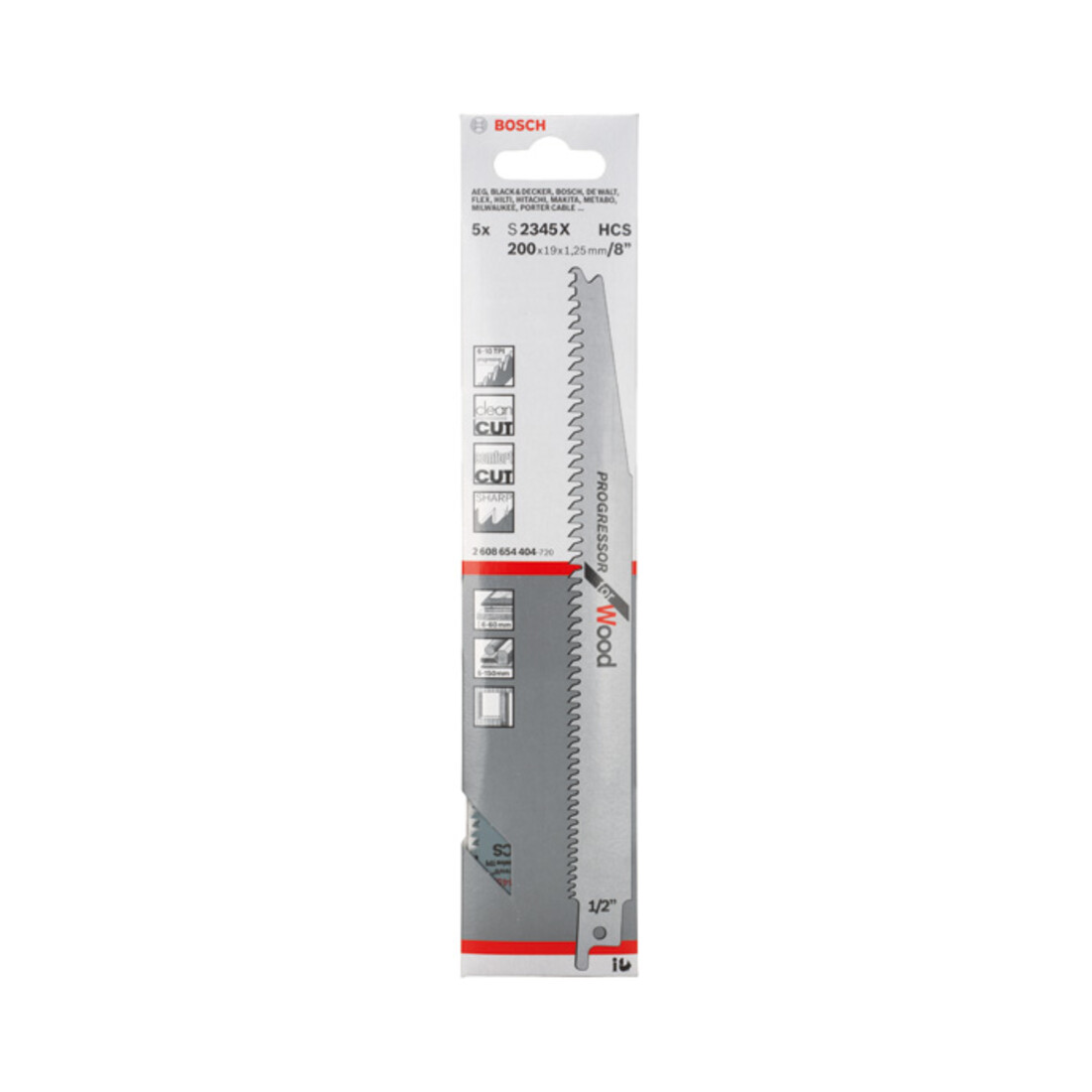 Bosch reciprozaagblad S 2345 X, Progressor for Wood