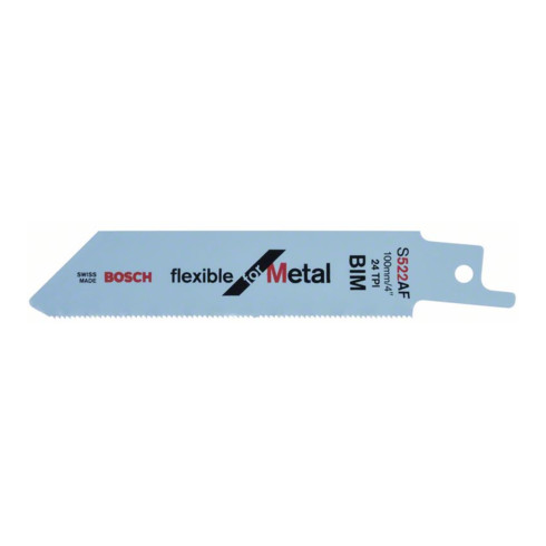 Bosch reciprozaagblad S 522 AF, Flexibel for Metal