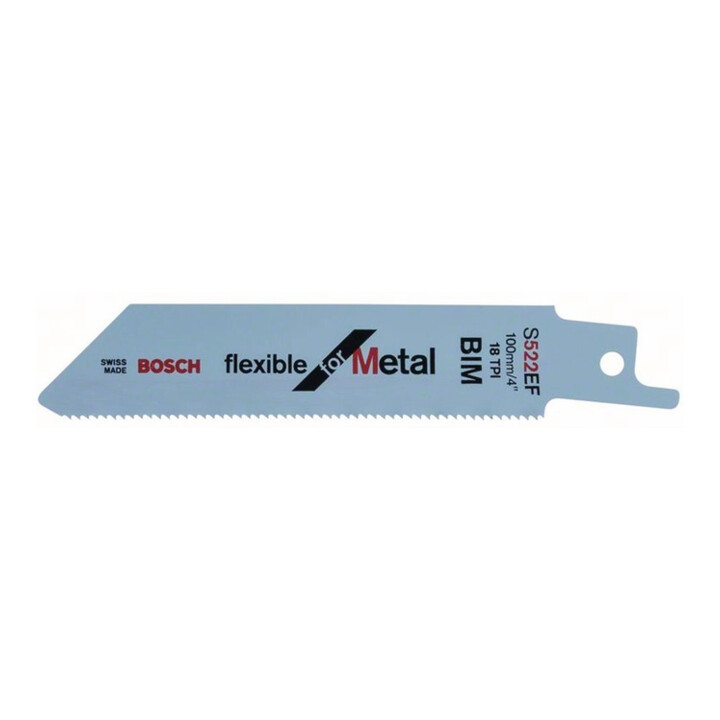 Bosch reciprozaagblad S 522 EF, Flexibel for Metal