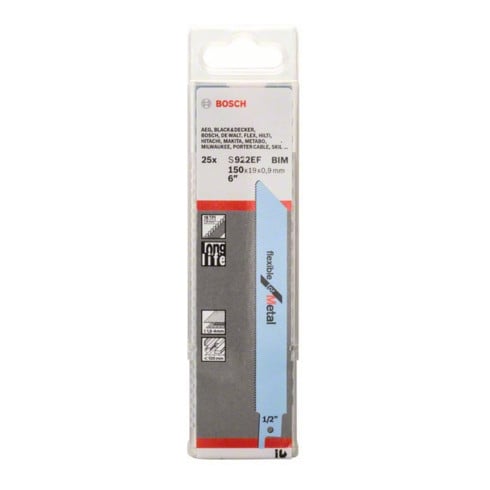 Bosch reciprozaagblad S 922 EF, Flexibel for Metal