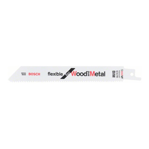 Bosch reciprozaagblad S 922 VF, Flexible for Wood and Metal