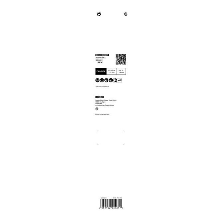 BOSCH Reciprozaagbladen, set, Omschrijving: 1156XHM-E