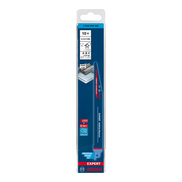 BOSCH Reciprozaagbladen, set, Omschrijving: 1157CHM-E