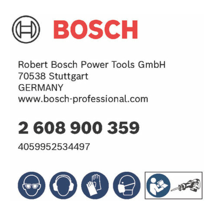 BOSCH Reciprozaagbladen, set, Omschrijving: 522EHM-E