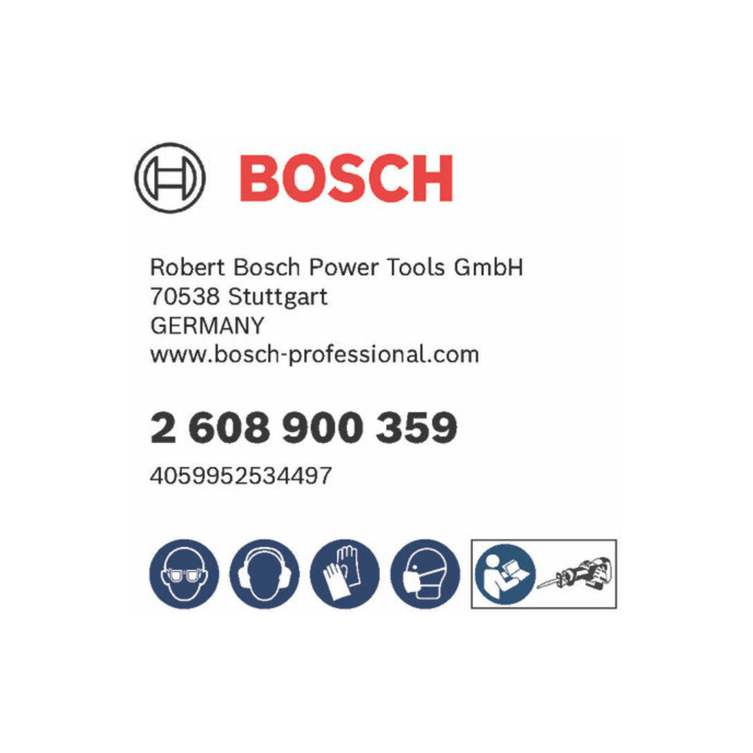 BOSCH Reciprozaagbladen, set, Omschrijving: 522EHM-E