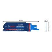BOSCH Reciprozaagbladen, set, Omschrijving: 555CHC-E-4