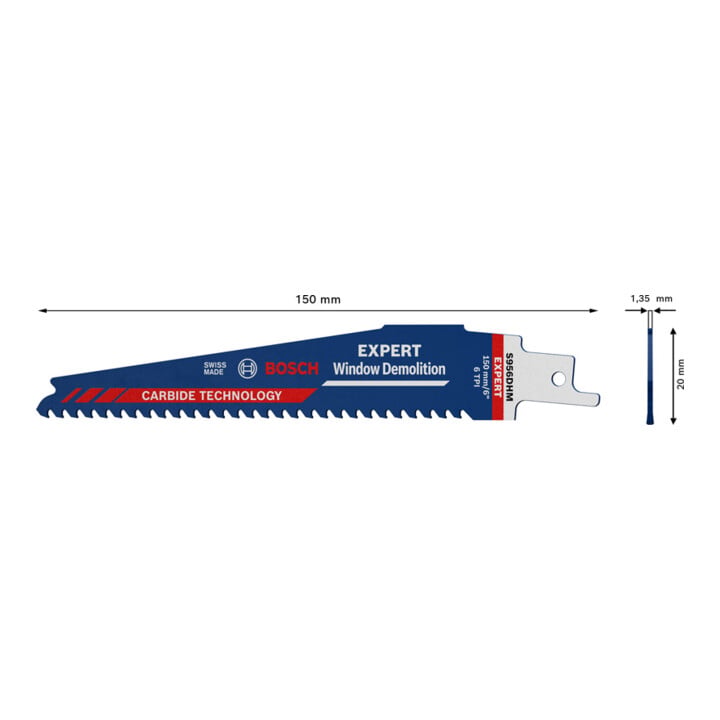 BOSCH Reciprozaagbladen, set, Omschrijving: 956DHM-E