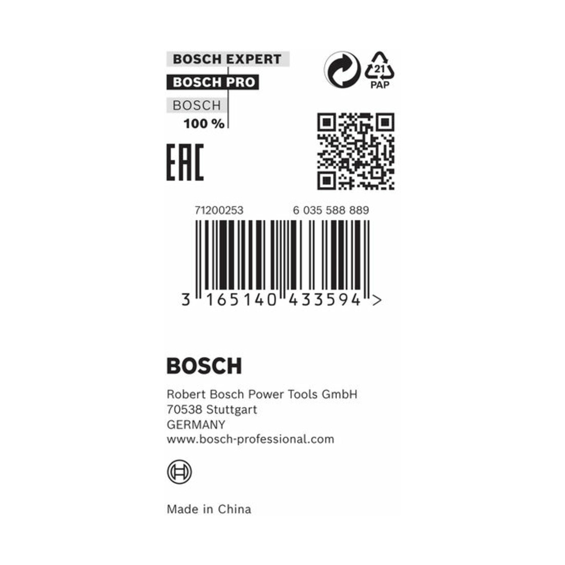 Bosch reduceerring voor cirkelzaagbladen 20 x 10 x 1,2 mm
