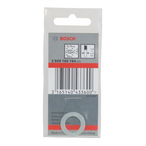 Bosch reduceerring voor cirkelzaagbladen 20 x 12,75 x 1,2 mm