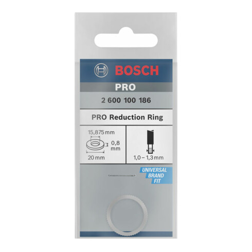 Bosch reduceerring voor cirkelzaagbladen 20 x 15,875 x 0,8 mm