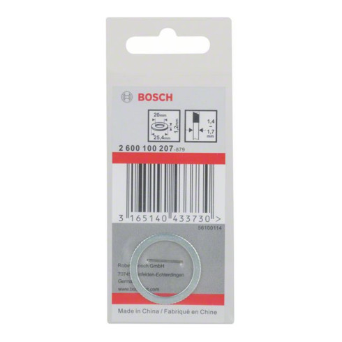 Bosch reduceerring voor cirkelzaagbladen 25,4 x 20 x 1,2 mm