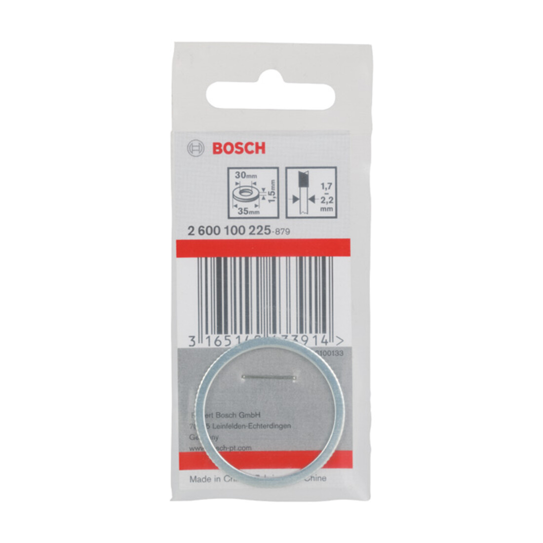 Bosch reduceerring voor cirkelzaagbladen 35 x 30 x 1,5 mm