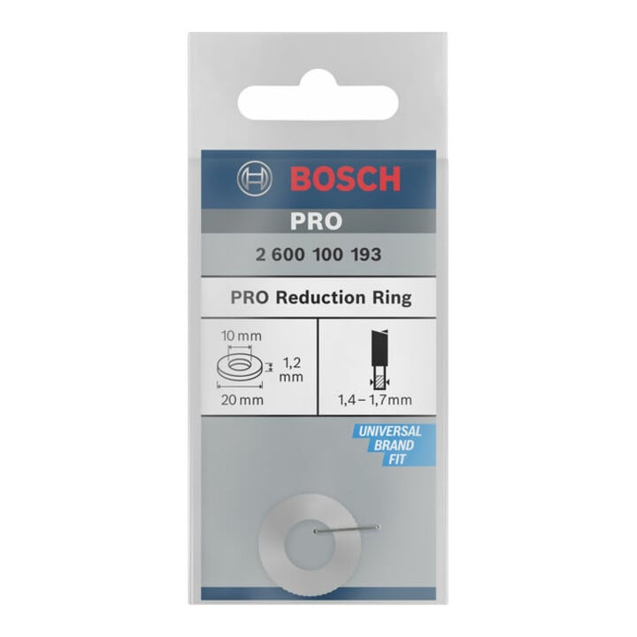 Bosch Reduzierring für Kreissägeblätter 20 x 10 x 1,2 mm