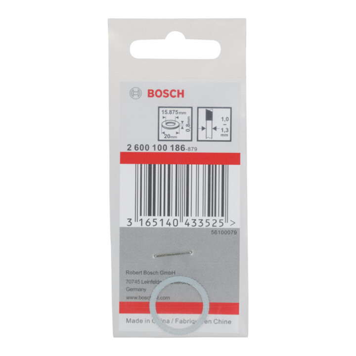 Bosch Reduzierring für Kreissägeblätter 20 x 15,875 x 0,8 mm