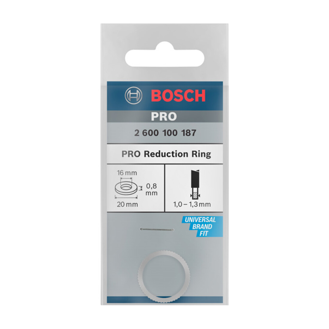 Bosch Reduzierring für Kreissägeblätter 20 x 16 x 0,8 mm
