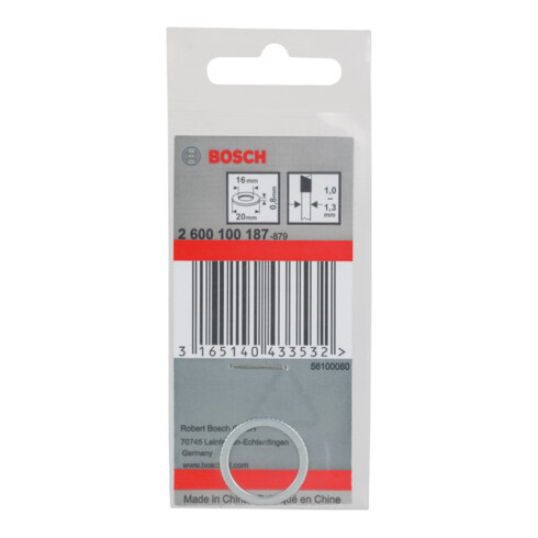 Bosch Reduzierring für Kreissägeblätter 20 x 16 x 0,8 mm