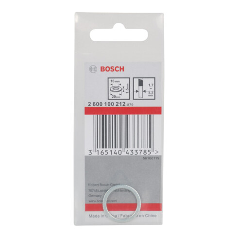 Bosch Reduzierring für Kreissägeblätter 20 x 16 x 1,5 mm