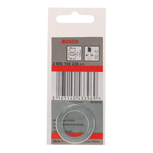 Bosch Reduzierring für Kreissägeblätter 30 x 20 x 1,8 mm
