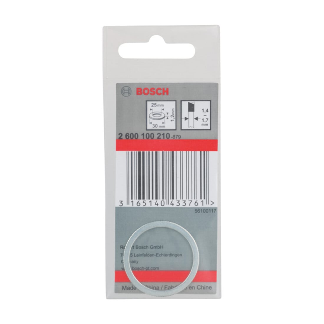 Bosch Reduzierring für Kreissägeblätter 30 x 25 x 1,2 mm