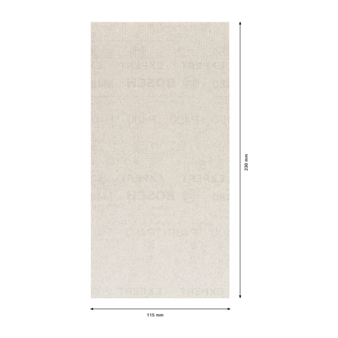 Bosch Rete abrasiva EXPERT M480 per levigatrice orbitale, 115x230mm, G 100
