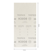 Bosch Rete abrasiva Expert M480 per levigatrice orbitale, 115x230mm, G 320-4