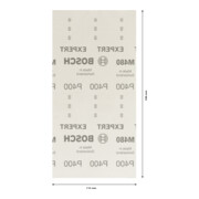 Bosch Rete abrasiva EXPERT M480 per levigatrice orbitale, 115x230mm, G 400-4