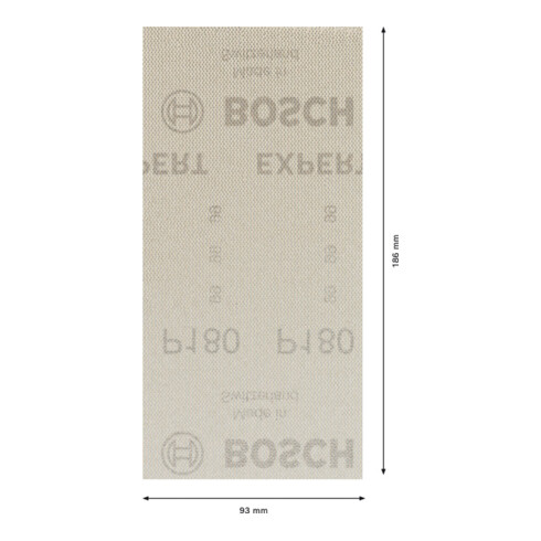 Bosch Rete abrasiva Expert M480 per levigatrice orbitale, 93x186mm, G 180