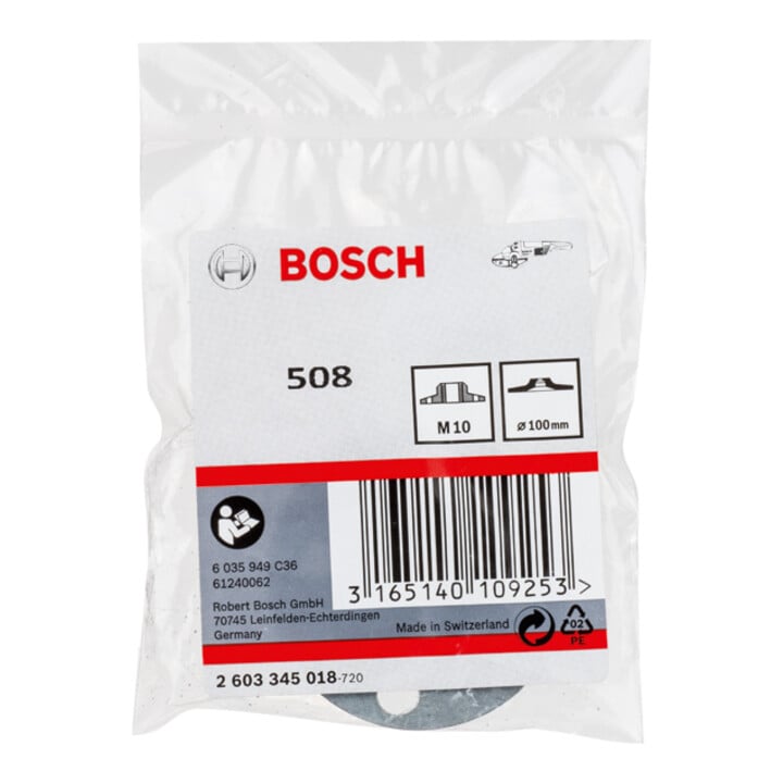 Bosch ronde moer met flensdraad M 10 diameter: 100 mm
