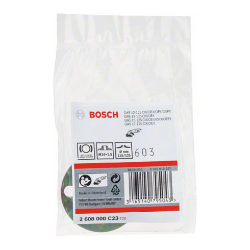 Bosch ronde moer met M 14 x 1,5 fijne schroefdraad diameter: 115/125 mm