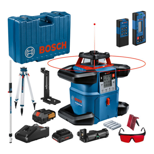 Bosch roterende laser GRL 600 CHV + statief BT 170 HD + meetlat GR 240