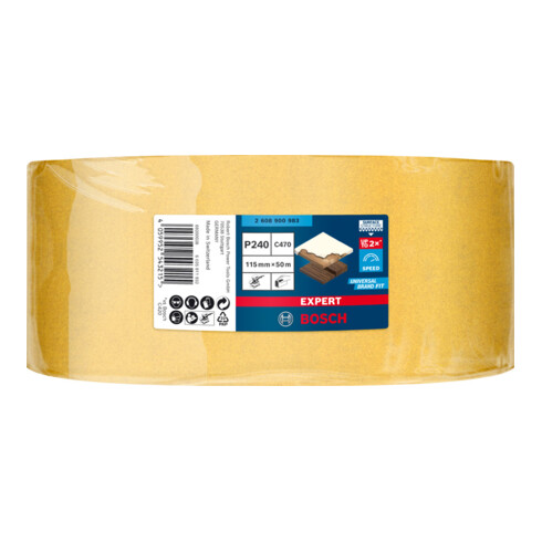 Bosch Rotolo di carta abrasiva EXPERT C470, 115mmx50m G 240
