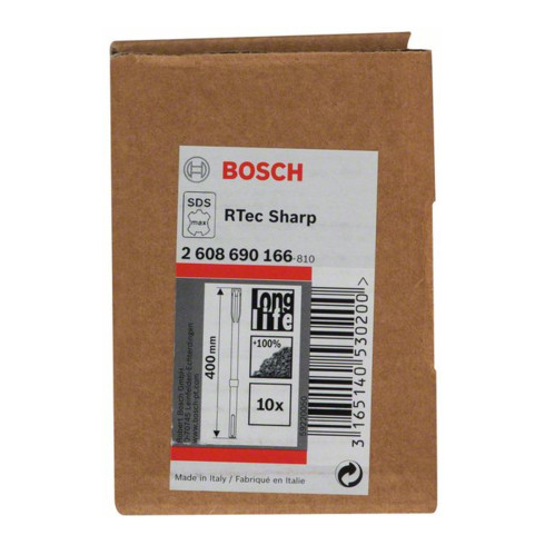 Bosch RTec scherpe platte beitel, met SDS-max hulpstuk, 400 mm