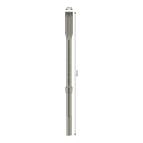 Bosch RTec scherpe platte beitel, met SDS-max hulpstuk, 400 mm