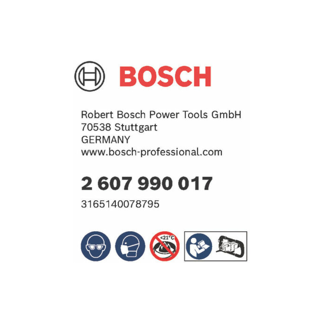Bosch Rührkorb für Handrührwerke 160 mm 590 mm 30-60 kg