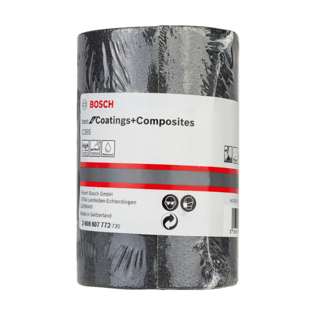 Bosch Rullo abrasivo in carta C355 impermeabile, 5m