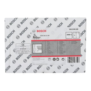 Bosch Rundkopf-Streifennagel SN21RK 80 3,1 mm 80 mm blank glatt