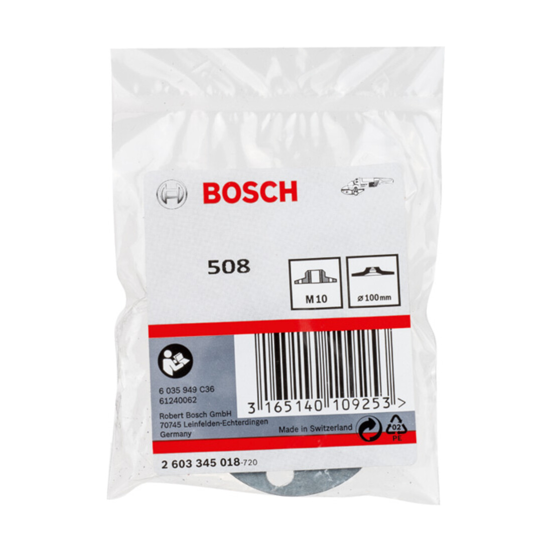 Bosch Rundmutter mit Flanschgewinde M 10 Durchmesser: 100 mm