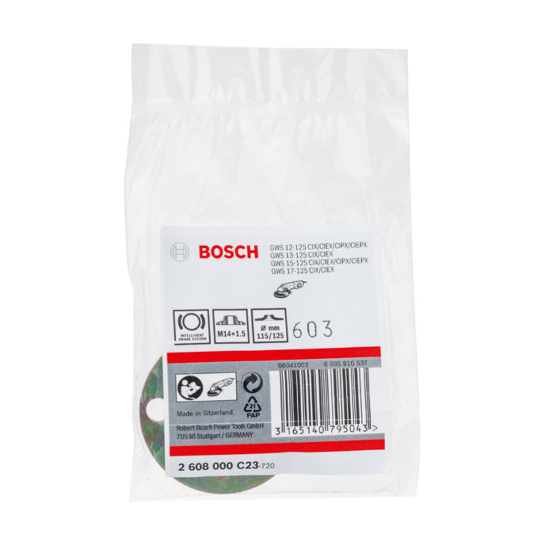 Bosch Rundmutter mit M 14 x 1,5 Feingewinde Durchmesser: 115/125 mm