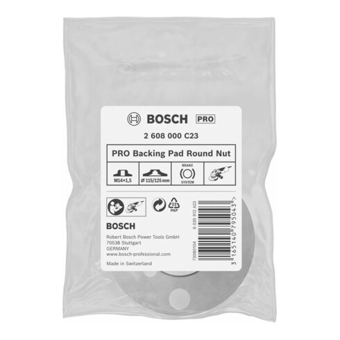 Bosch Rundmutter mit M 14 x 1,5 Feingewinde Durchmesser: 115/125 mm