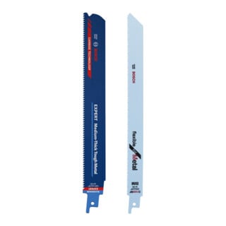 Bosch S 1122 BF + 1 Expert 'Métal dur moyen-épais' S 1155 HHM Jeu de lames de scie sabre, 25 pièces