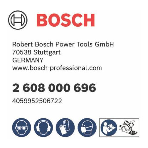 Bosch Sacchetto raccoglipolvere per pialla GKS 18V-68 C, GKS 18V-68 GC, GKT 18V-52 GC Professional