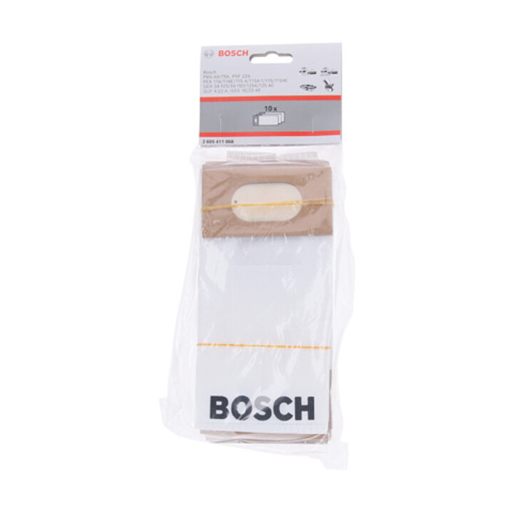Bosch Sacs à poussière pour ponceuses à bande, excentriques, vibrantes, fraiseuse universelle