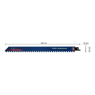Bosch Säbelsägeblatt EXPERT S 1241 HM VE à 3 Stück Aerated Concrete