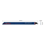 Bosch Säbelsägeblatt EXPERT S 1241 HM VE à 3 Stück Aerated Concrete-1