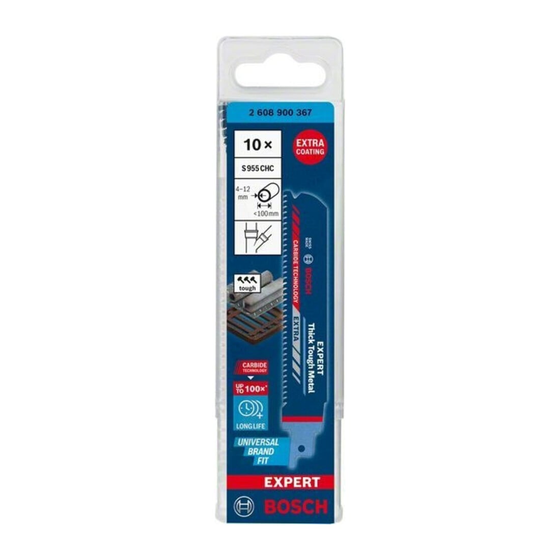 Bosch Säbelsägeblatt EXPERT S 955 CHC VE à 10 Stück Thick Tough Metal